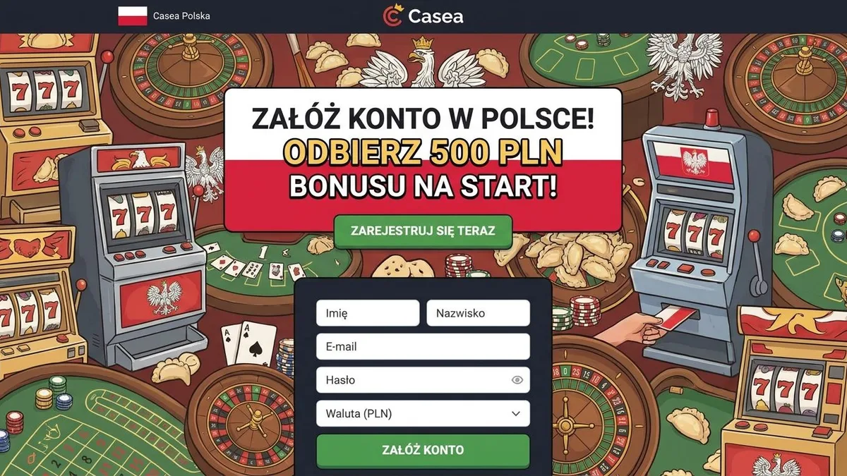 Rejestracja z bonusem w Casea